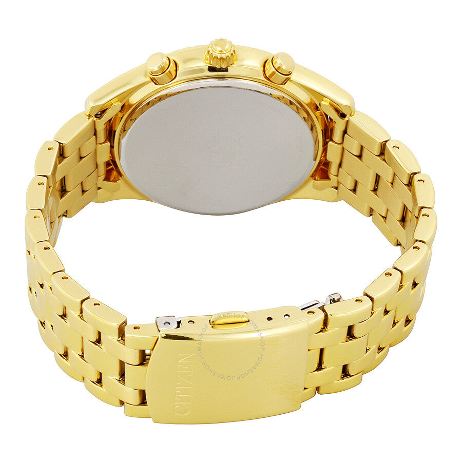 Citizen Chronograph Champagne Dial Gold-Tone Stainless Steel Ladies Watch FB1362-59P