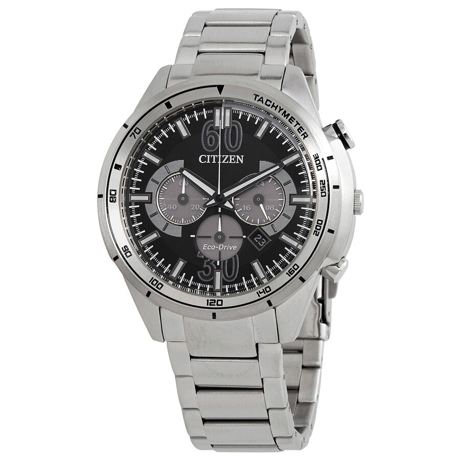 Citizen Chronograph Eco-Drive Black Dial Men's Watch CA4120-50E - The Watches Men & Co