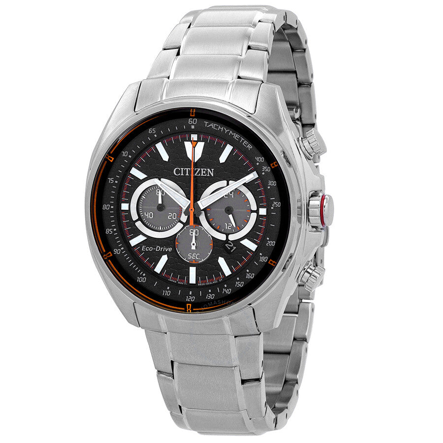 Citizen Chronograph Eco-Drive Black Dial Men's Watch CA4561-89E - The Watches Men & Co