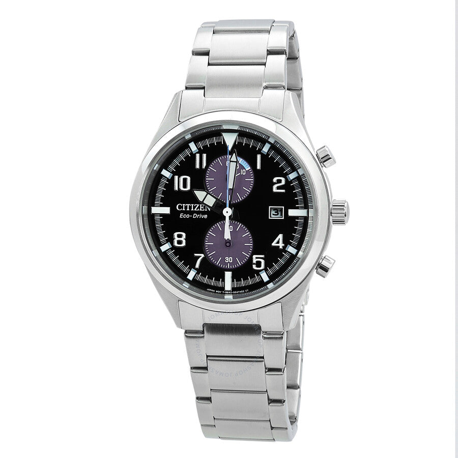 Citizen Chronograph Eco-Drive Black Dial Men's Watch CA7028-81E - The Watches Men & Co