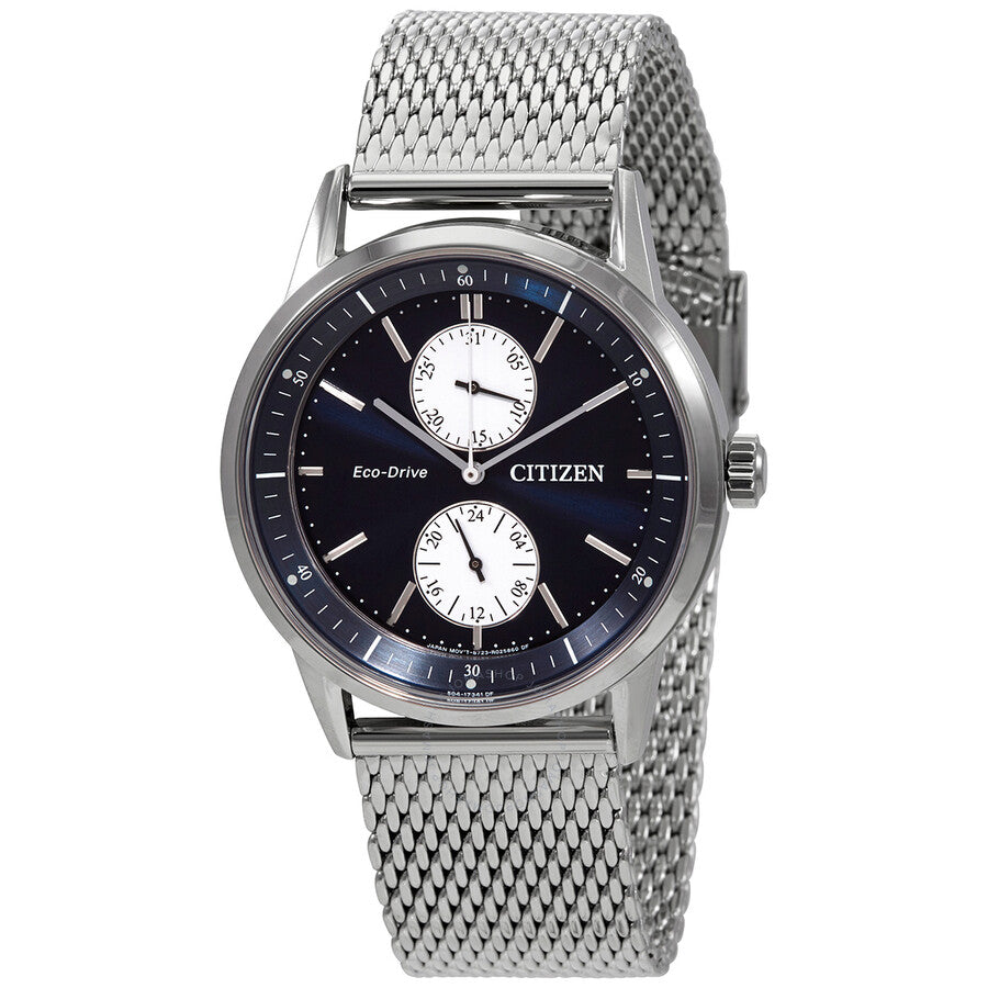 Citizen Chronograph Eco-Drive Blue Dial Men's Watch BU3020-82L - The Watches Men & Co