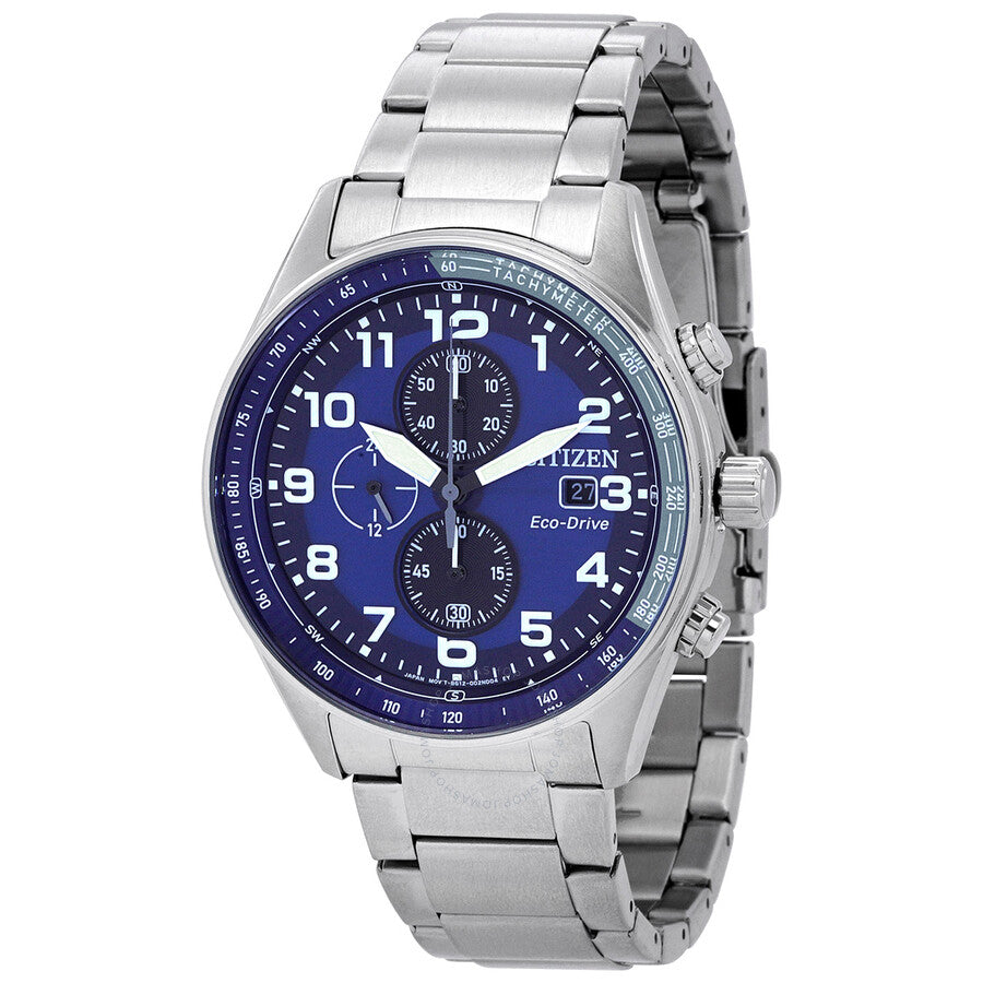 Citizen Chronograph Eco-Drive Blue Dial Men's Watch CA0770-72L - The Watches Men & Co