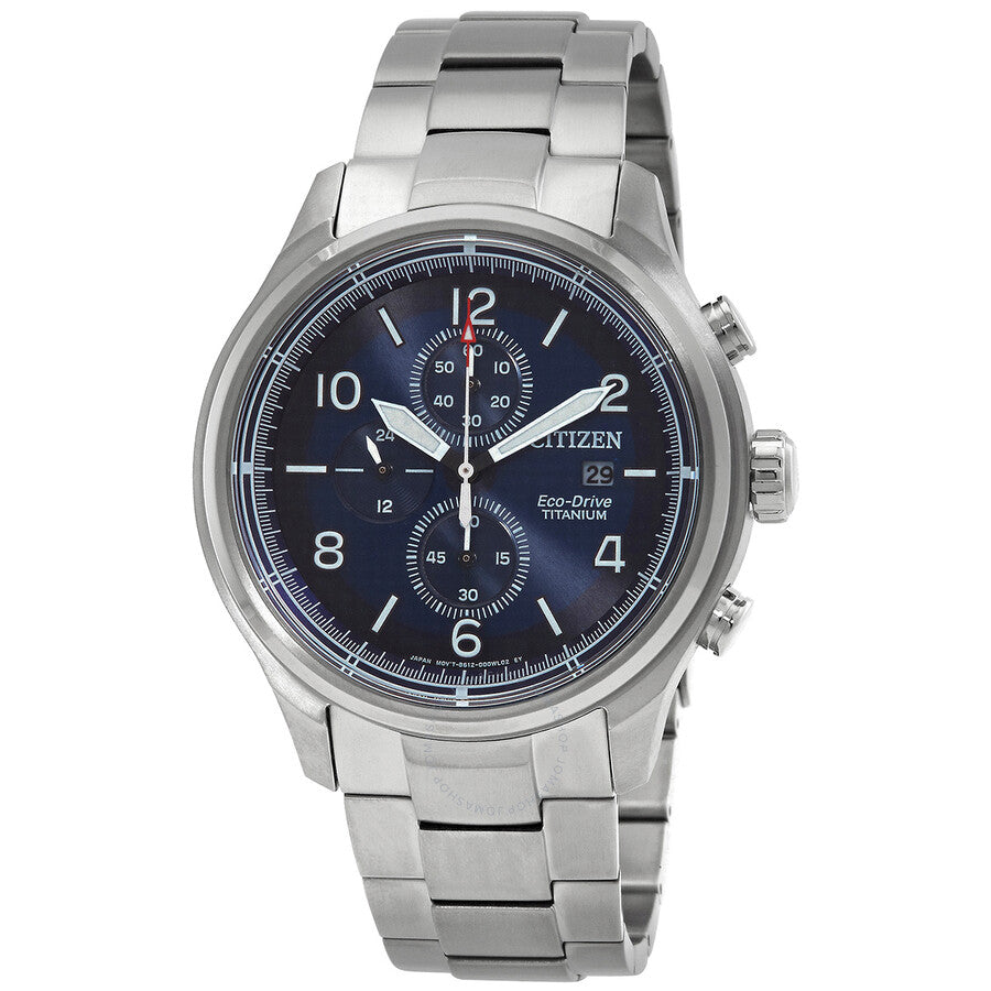 Citizen Chronograph Eco-Drive Blue Dial Men's Watch CA0810-88L - The Watches Men & Co
