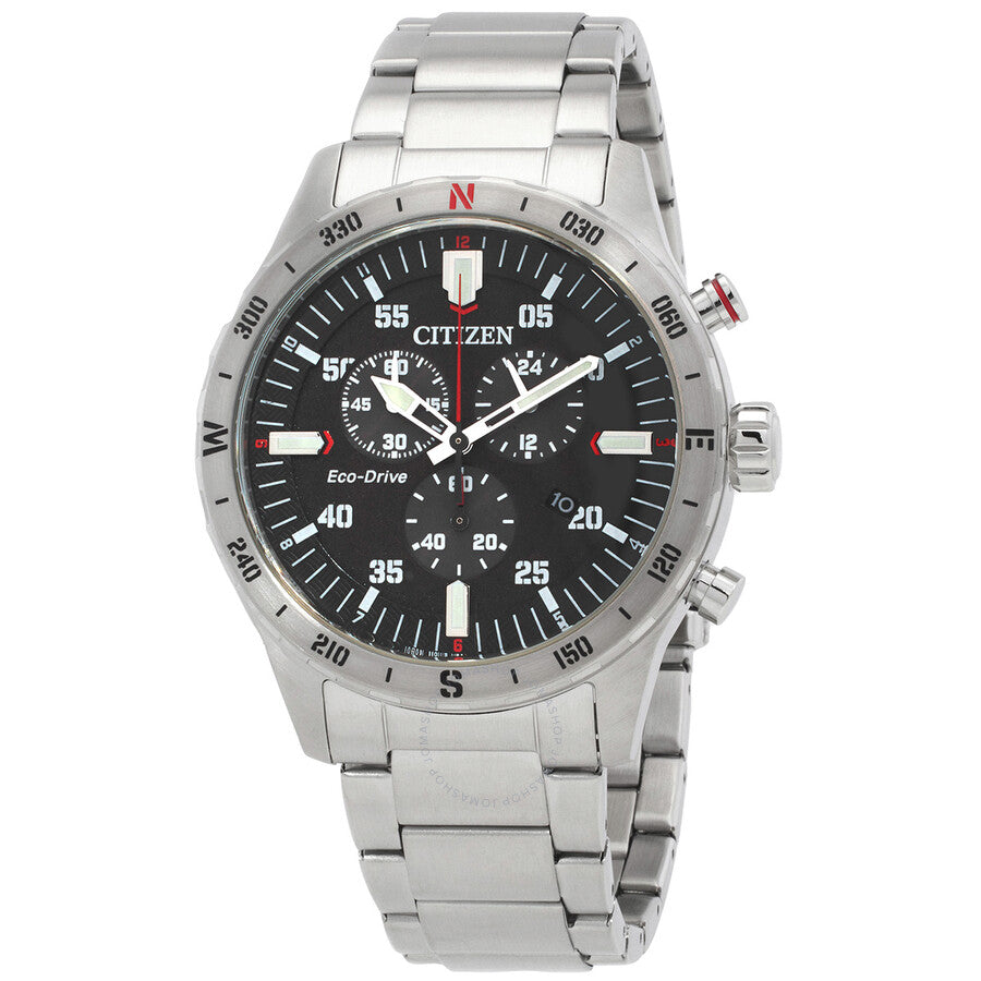 Citizen Chronograph GMT Black Dial Men's Watch AT2520-89E - The Watches Men & Co