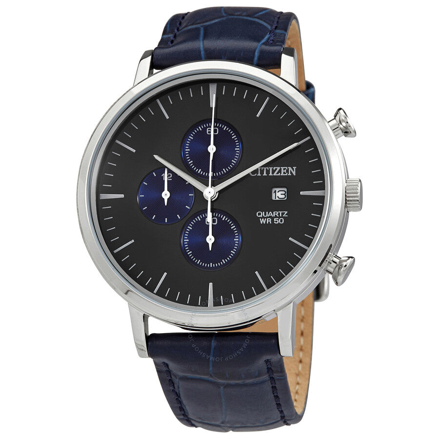 Citizen Chronograph Quartz Black Dial Men's Watch AN3610-04H - The Watches Men & Co