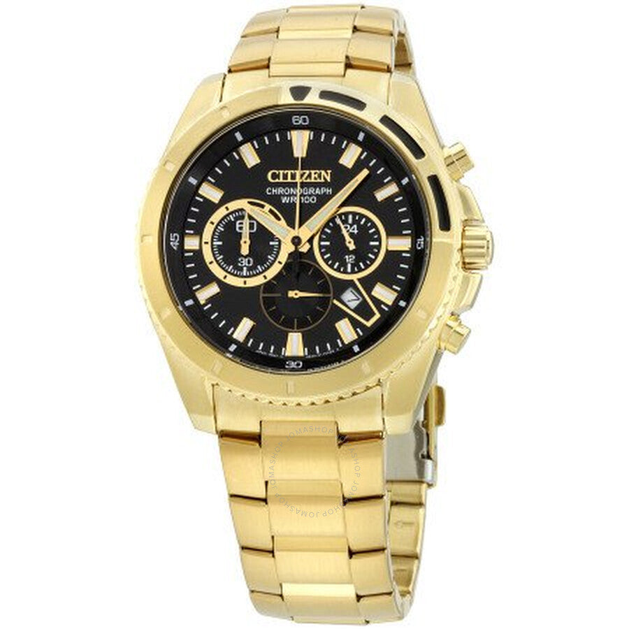 Citizen Chronograph Quartz Black Dial Men's Watch AN8012-50E - The Watches Men & Co