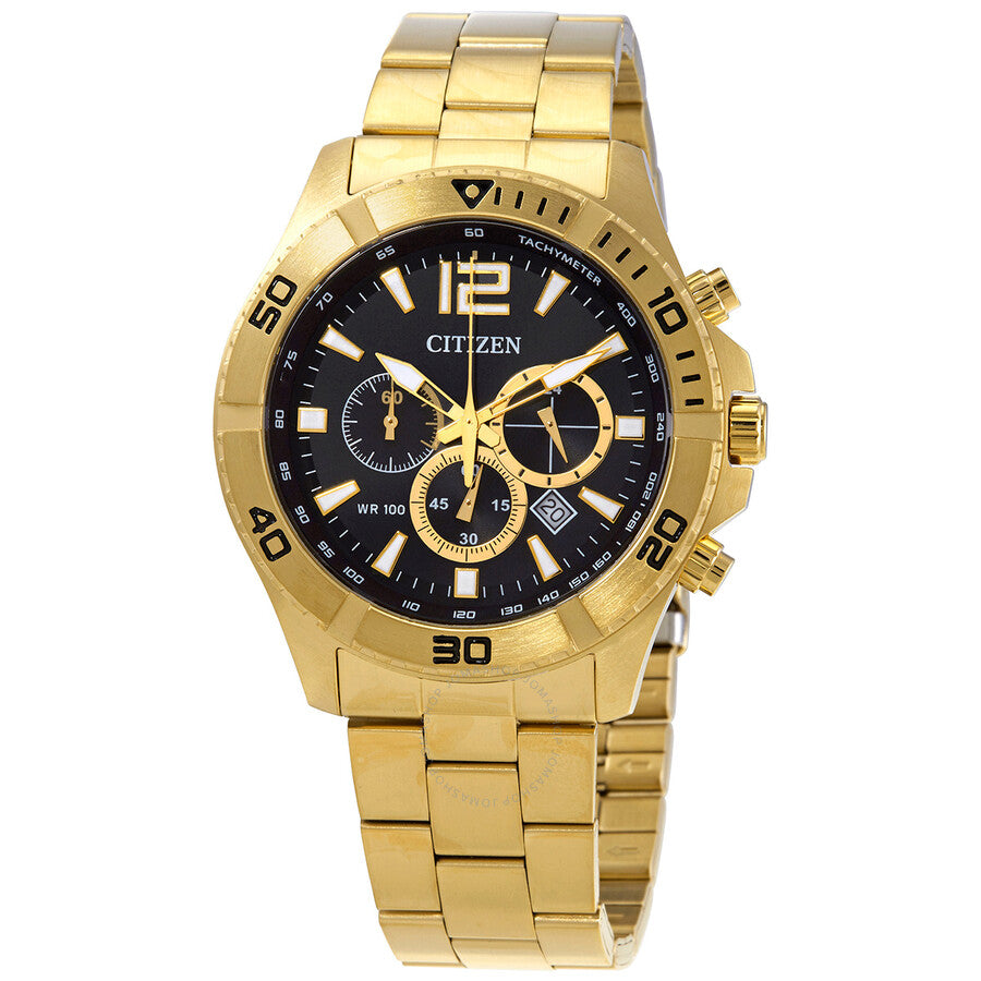 Citizen Chronograph Quartz Black Dial Men's Watch AN8122-51E - The Watches Men & Co