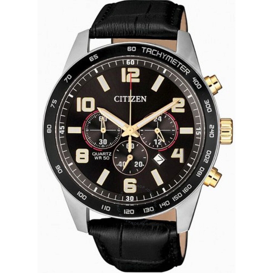 Citizen Chronograph Quartz Black Dial Men's Watch AN8166-05E - The Watches Men & Co