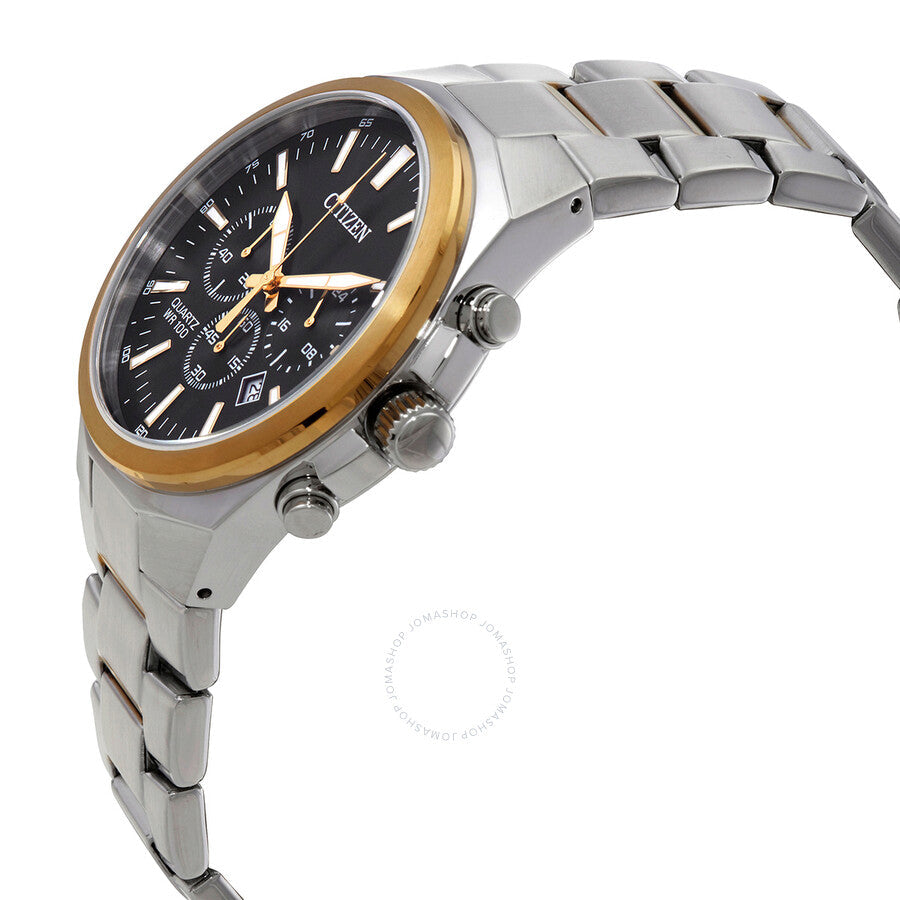 Reloj Citizen Cronógrafo Cuarzo Esfera Negra Hombre AN8174-58E