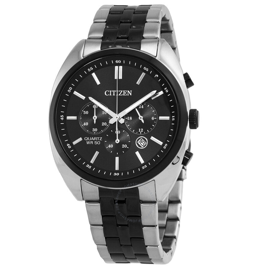 Citizen Chronograph Quartz Black Dial Men's Watch AN8218-54E - The Watches Men & Co