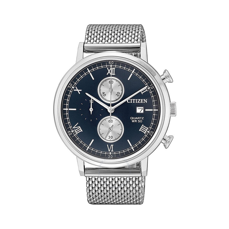 Citizen Chronograph Quartz Blue Dial Men's Watch AN3610-80L - The Watches Men & Co