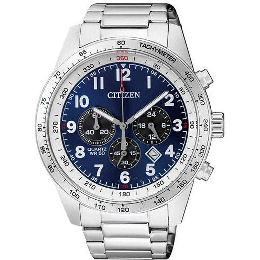 Citizen Chronograph Quartz Blue Dial Men's Watch AN8160-52L - The Watches Men & Co