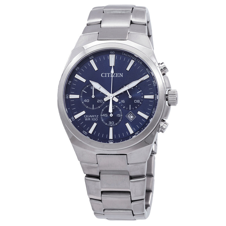 Citizen Chronograph Quartz Blue Dial Men's Watch AN8170-59L - The Watches Men & Co