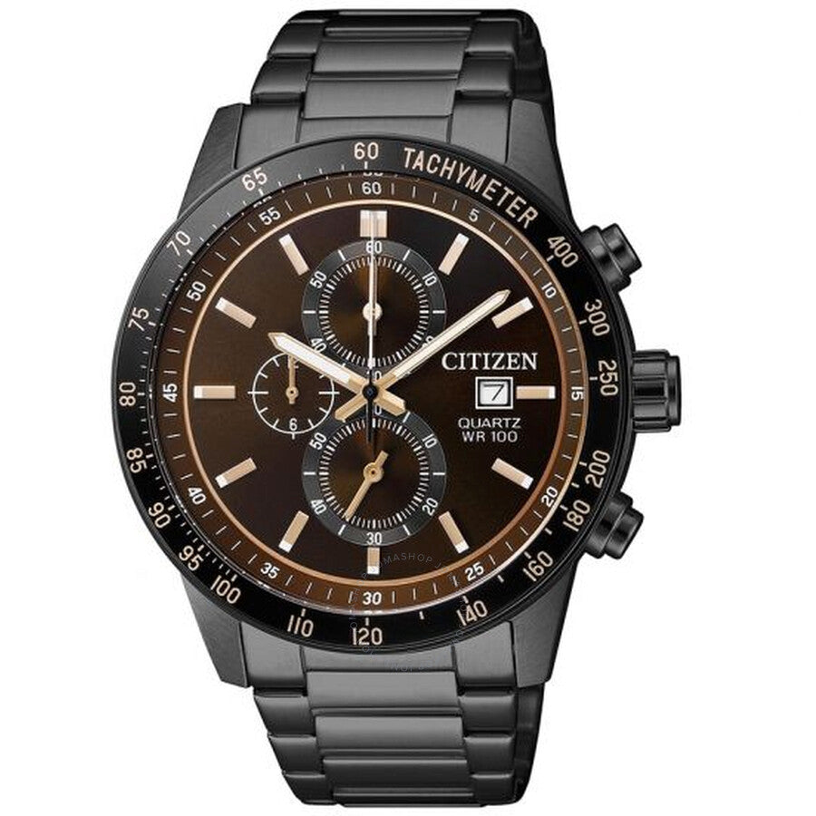 Citizen Chronograph Quartz Brown Dial Men's Watch AN3605-55X - The Watches Men & Co