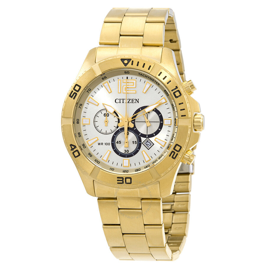 Citizen Chronograph Quartz Champagne Dial Men's Watch AN8122-51P - The Watches Men & Co