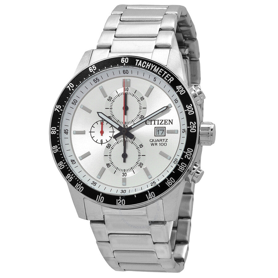 Citizen Chronograph Quartz White Dial Men's Watch AN3680-50A - The Watches Men & Co