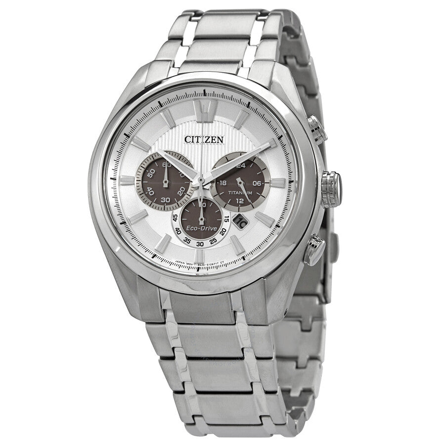 Citizen Chronograph Silver Dial Titanium Men's Watch CA4010-58A - The Watches Men & Co