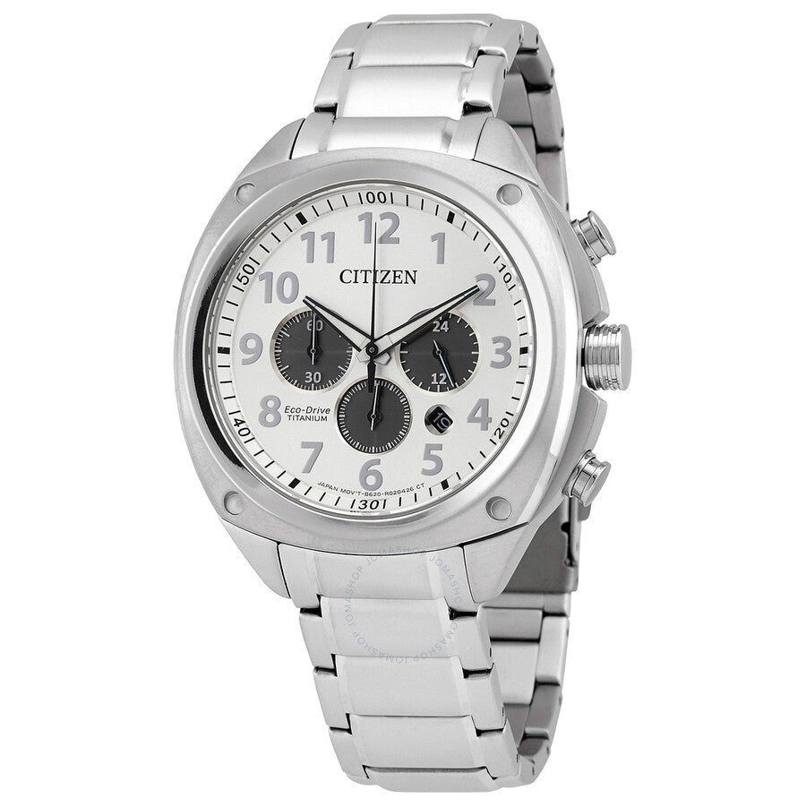 Citizen Chronograph Silver Dial Titanium Men's Watch CA4310-54A - The Watches Men & Co