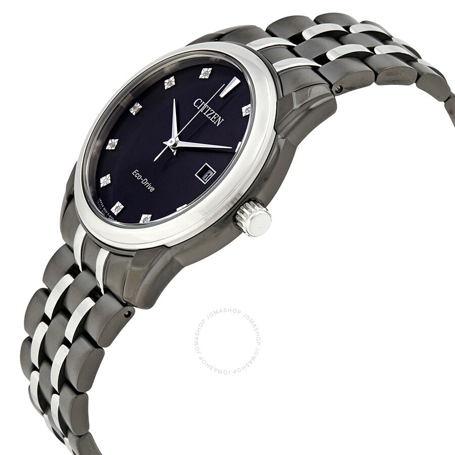 Citizen Corso Eco-Drive Black Diamond Dial Men's Watch BM7348-53E