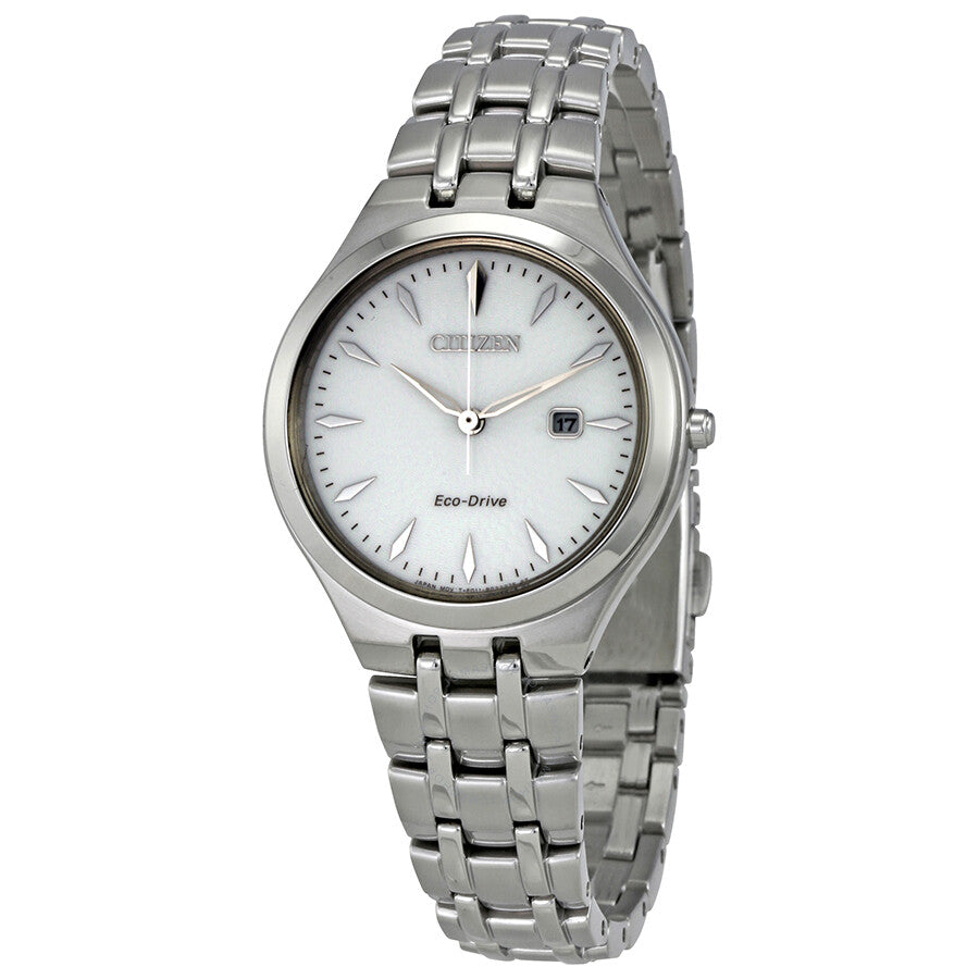 Citizen Corso Eco-Drive Silver Dial Stainless Steel Ladies Watch EW2490-55A