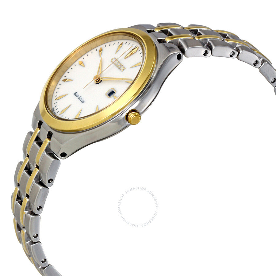 Citizen Corso White Dial Two-tone Ladies Watch EW2494-54A