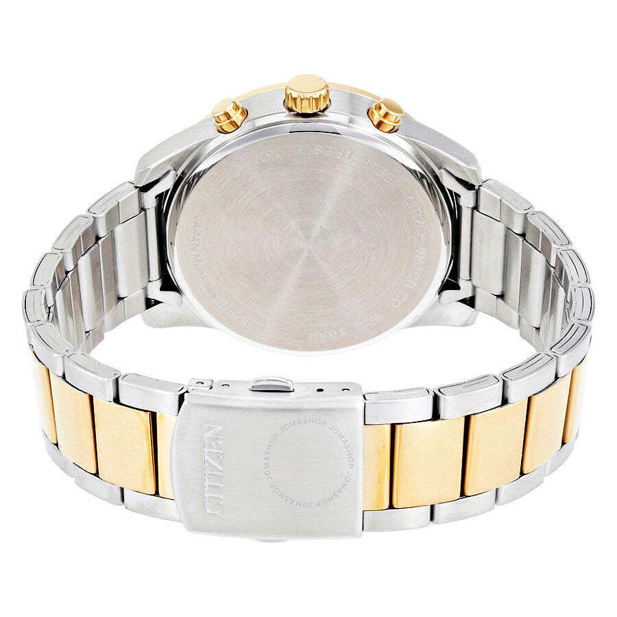 Citizen Cream Dial Men's Two Tone Chronograph Watch AN8076-57P