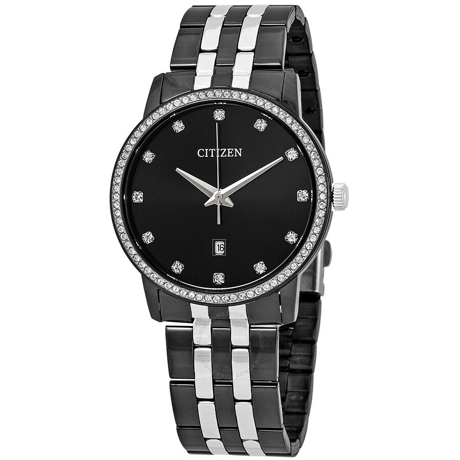 Citizen Crystal Black Dial Men's Watch BI5037-52E