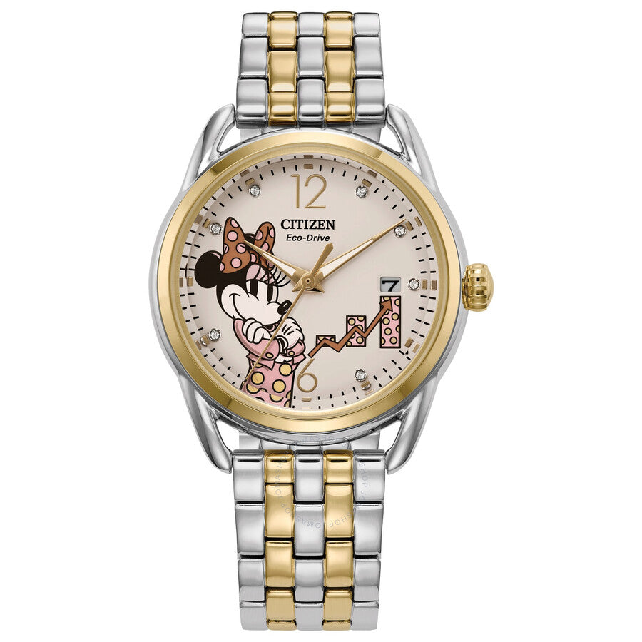 Citizen Disney Empowered Minnie Mouse Ladies Watch FE6084-70W - The Watches Men & Co