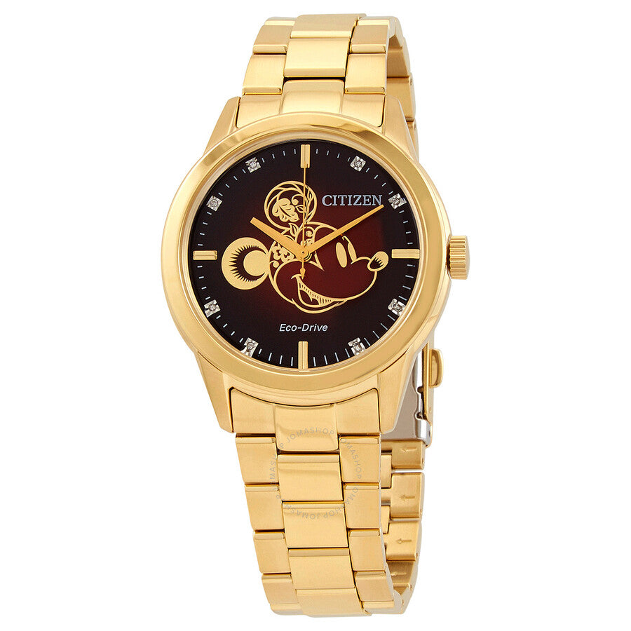 Citizen Disney Year of the Mouse Diamond Red Dial Unisex Watch FE7082-53W - The Watches Men & Co