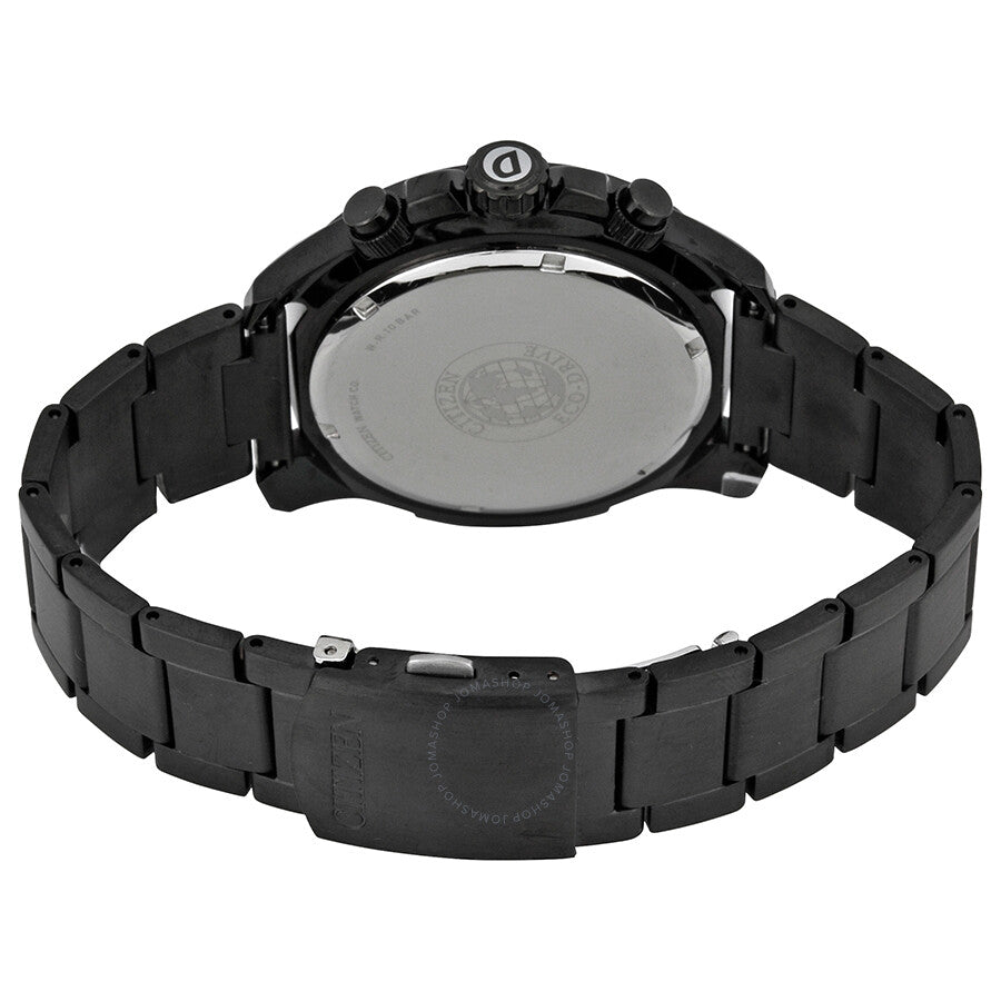 Citizen Drive Brown Dial Chronograph Black IP Stainless Steel Men's Watch AT2275-56X