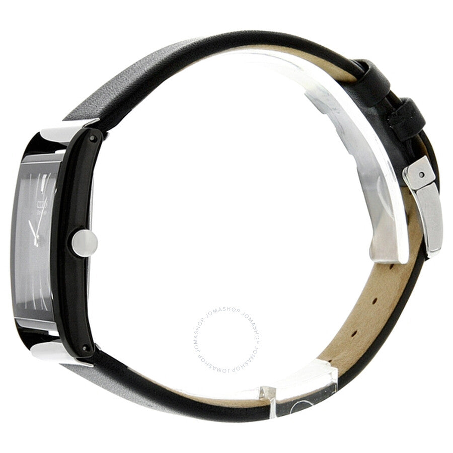 Citizen Eco-Drive 180 Black Dial Black Leather Men's Watch BL6005-01E