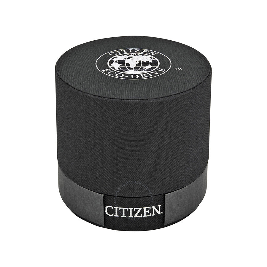 Citizen Eco Drive Axiom Black Dial Black Leather Men's Watch AU1065-07E