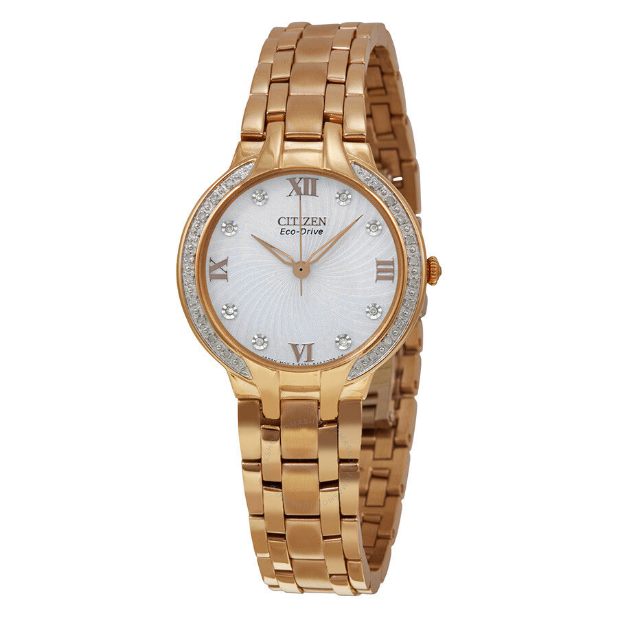 Citizen Eco Drive Bella Gold-Tone Diamond Ladies Watch EM0123-50A