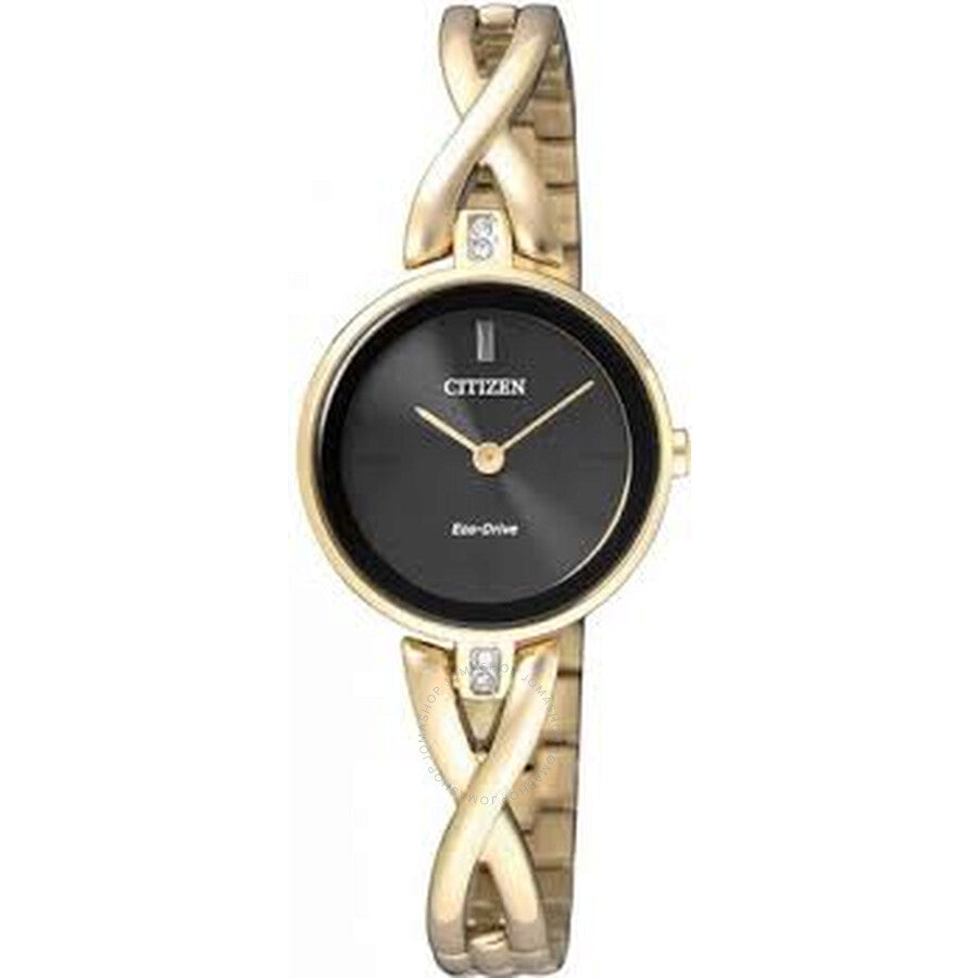 Citizen Eco-Drive Black Dial Ladies Watch EX1422-89E - The Watches Men & Co