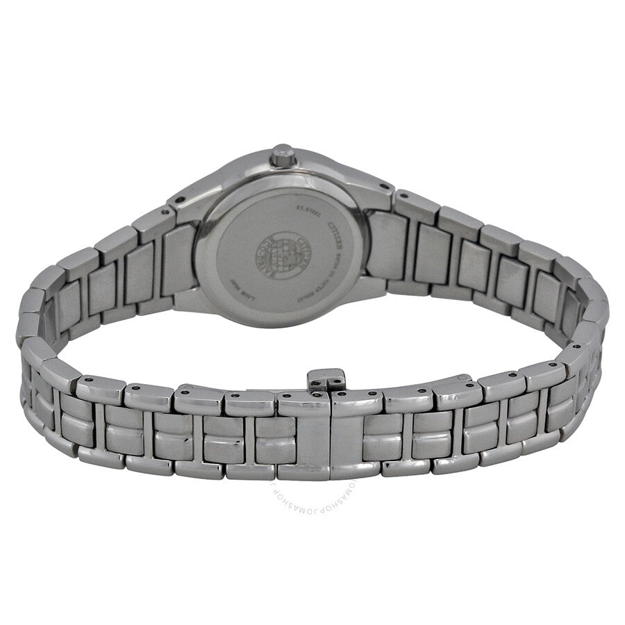Citizen Eco Drive Black Dial Stainless Steel Ladies Watch EW1410-50E