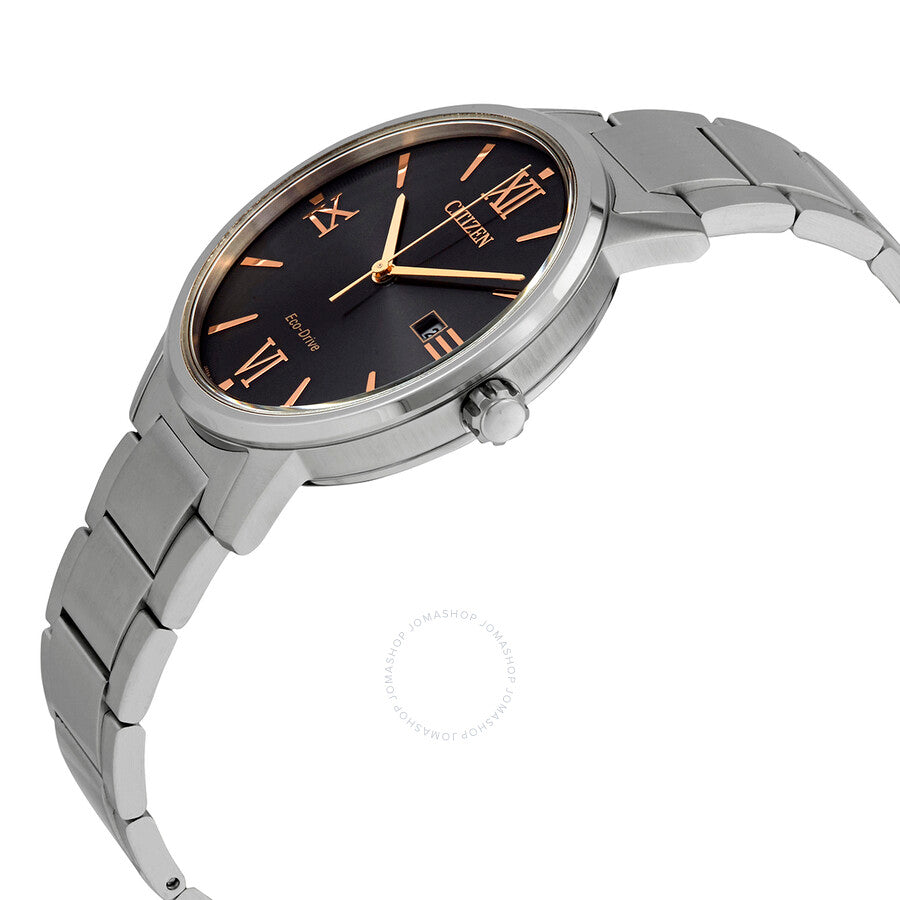 Citizen Eco-Drive Black Dial Stainless Steel Watch BM6757-84H