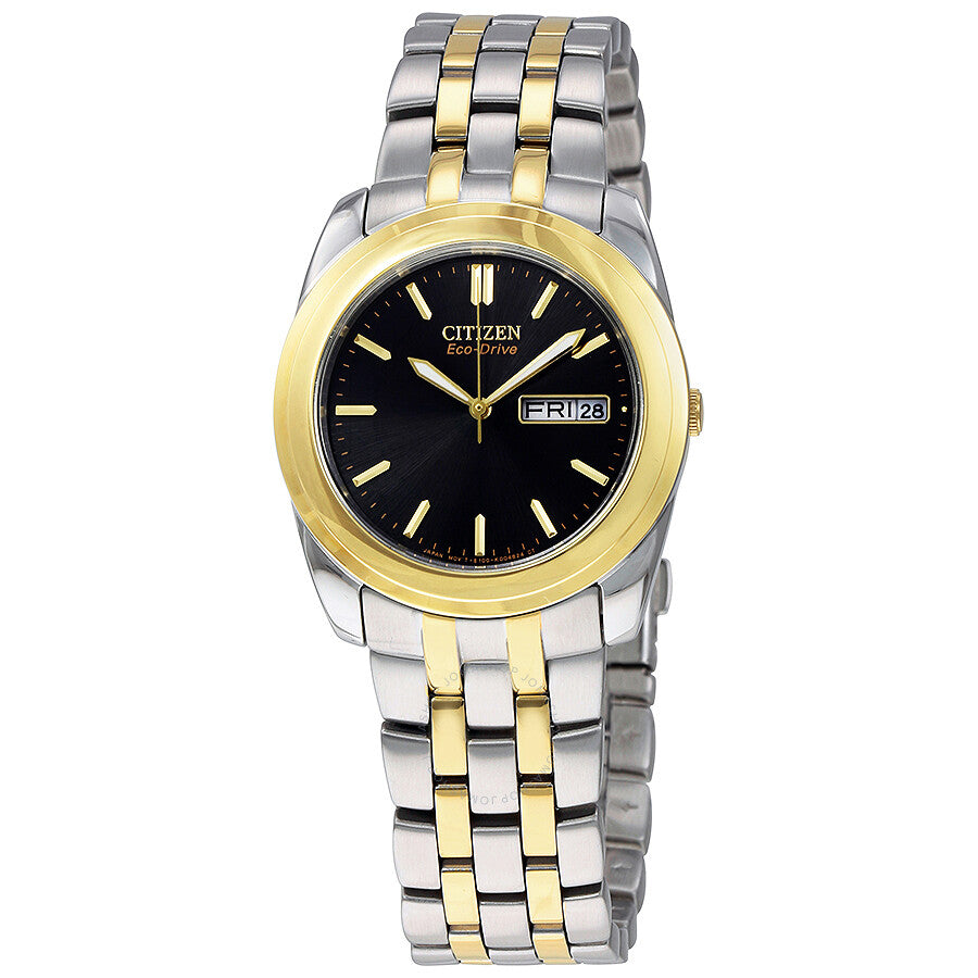 Citizen Eco-Drive Black Dial Two-tone Men's Watch BM8224.51E
