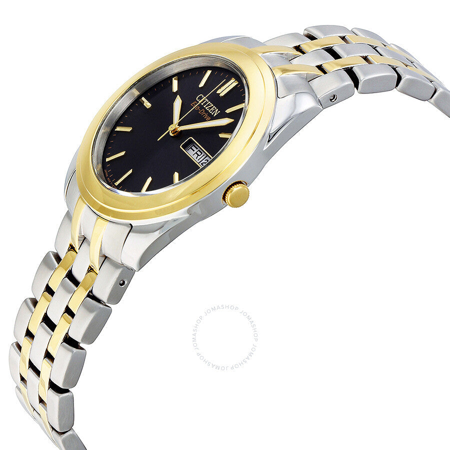 Citizen Eco-Drive Black Dial Two-tone Men's Watch BM8224.51E