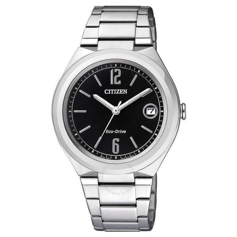 Citizen Eco-Drive Black Dial Unisex Watch FE6020-56E - The Watches Men & Co