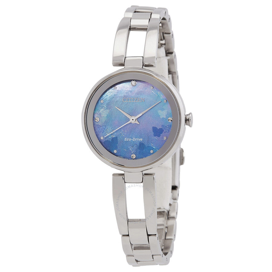 Citizen Eco-Drive Blue Dial Ladies Watch EM0801-85N - The Watches Men & Co