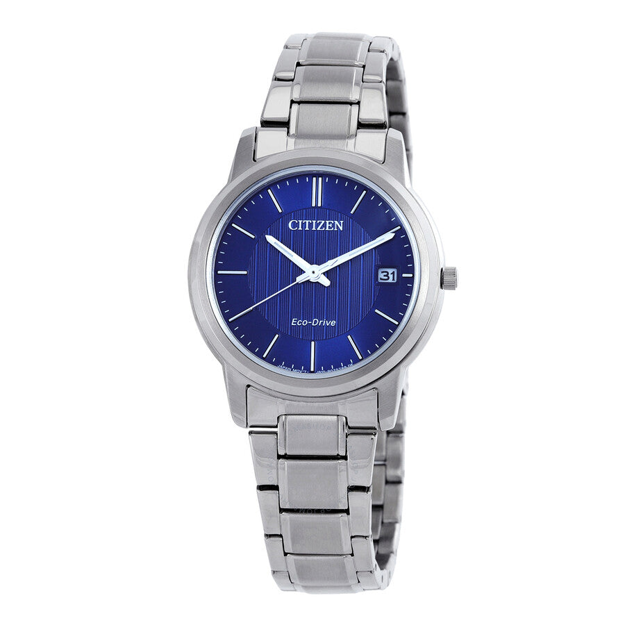 Citizen Eco-Drive Blue Dial Stainless Steel Ladies Watch FE6011-81L - The Watches Men & Co