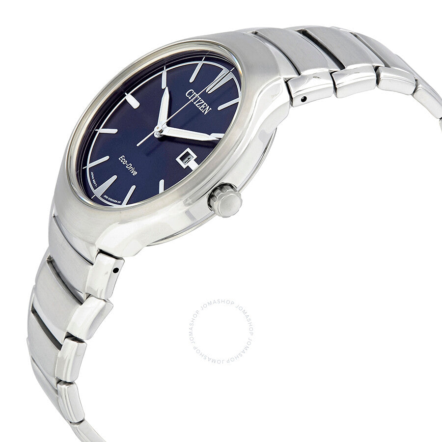 Citizen Eco-Drive Reloj para hombre de acero inoxidable con esfera azul AW1550-50L