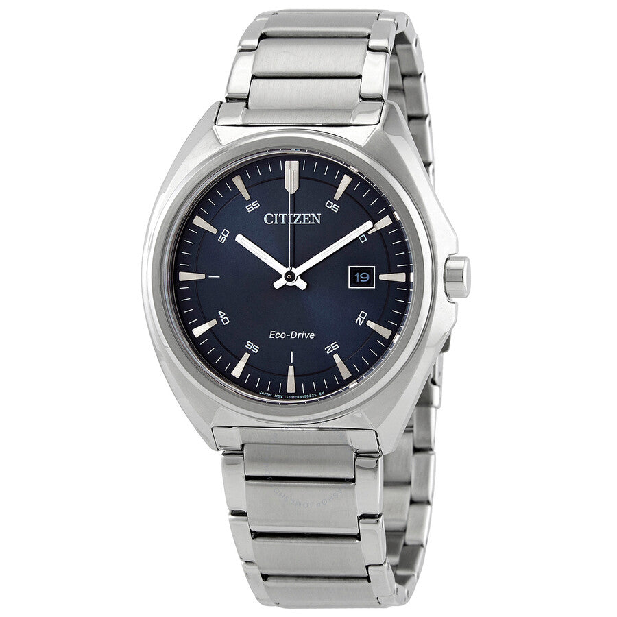 Citizen Eco-Drive Blue Dial Stainless Steel Men's Watch AW1570-87L - The Watches Men & Co