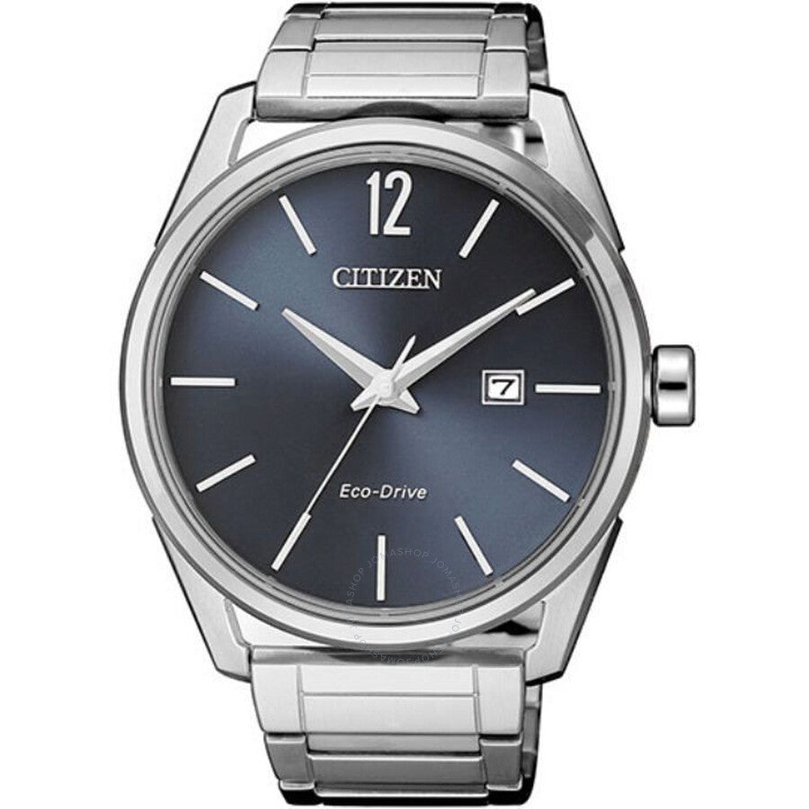 Citizen Eco-Drive Blue Dial Stainless Steel Men's Watch BM7411-83H - The Watches Men & Co