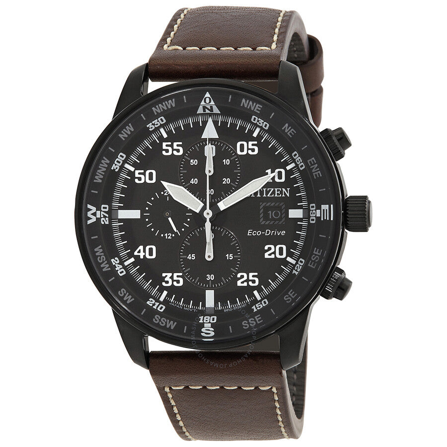 Citizen Eco-Drive Chronograph Black Dial Men's Watch CA0695-17E - The Watches Men & Co