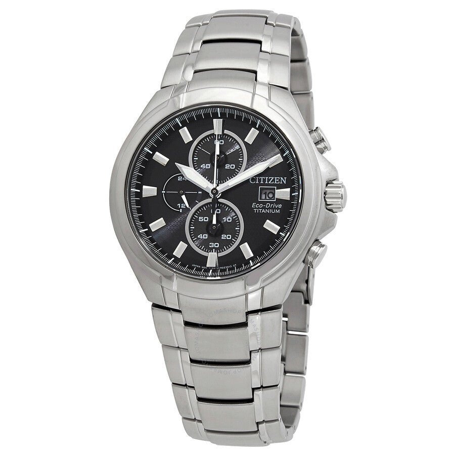 Citizen Eco-Drive Chronograph Black Dial Men's Watch CA0700-86E - The Watches Men & Co