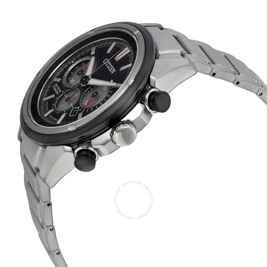 Citizen Eco Drive Chronograph Black Dial Men's Watch CA4240-82E