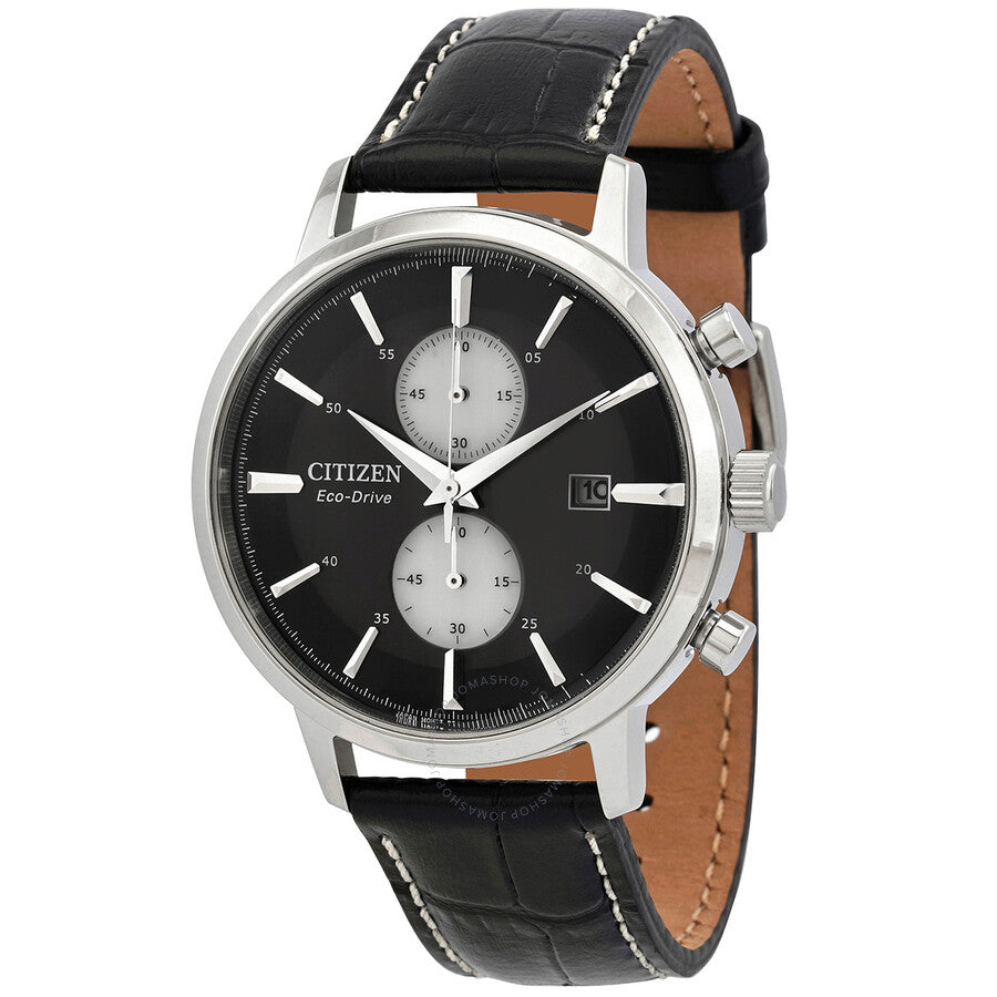 Citizen Eco-Drive Chronograph Black Dial Men's Watch CA7061-18E - The Watches Men & Co