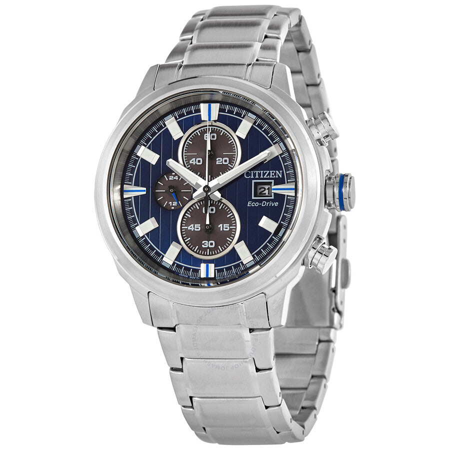 Citizen Eco-Drive Chronograph Blue Dial Men's Watch CA0731-82L - The Watches Men & Co