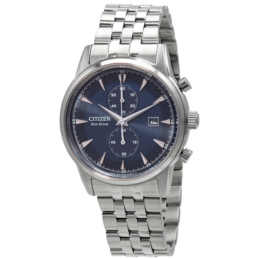 Citizen Eco-Drive Chronograph Blue Dial Men's Watch CA7001-87L - The Watches Men & Co